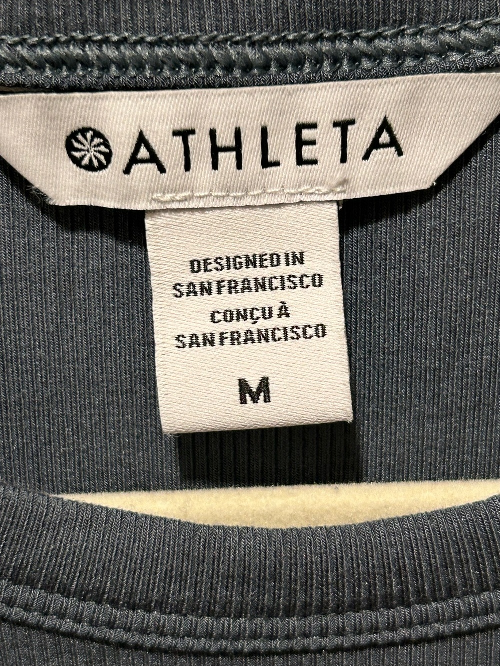 Athleta Essential Tee Dress Robbed Mini Slate Grey , size M - Picture 6 of 7
